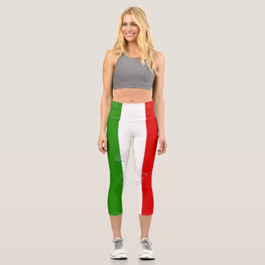 Leggings Capri Drapeau italien (Recto)