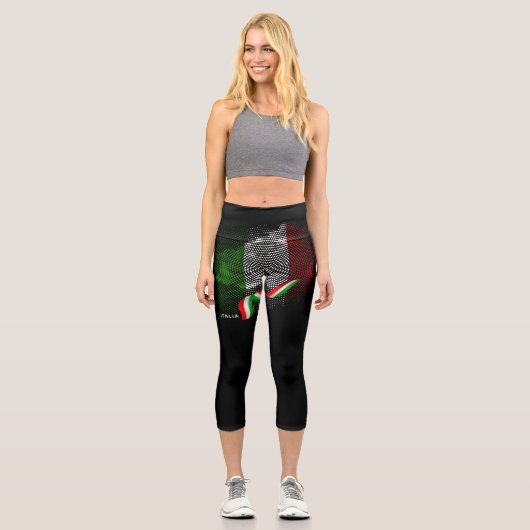 Leggings Capri Drapeau italien (Recto)