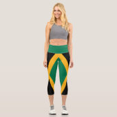 Leggings Capri Drapeau Jamaïque (Recto)