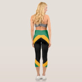 Leggings Capri Drapeau Jamaïque (Verso)