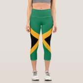 Leggings Capri Drapeau Jamaïque (Recto)