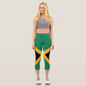 Leggings Capri Drapeau Jamaïque (Recto)