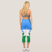 Leggings Capri Drapeau Kabardino Balkaria (Verso)
