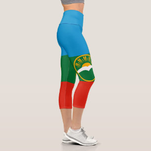 Leggings Capri Drapeau Karachay Cherkessia