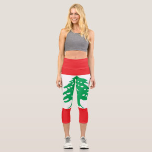Leggings Capri Drapeau libanais
