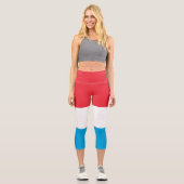 Leggings Capri Drapeau Luxembourg (Recto)