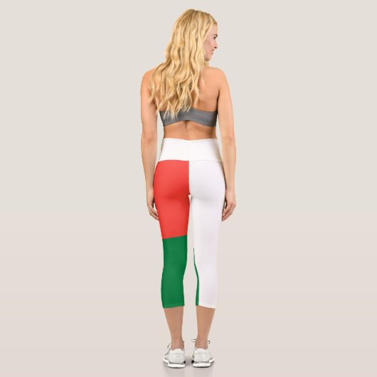 Leggings Capri Drapeau Madagascar (Verso)