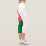 Leggings Capri Drapeau Madagascar<br><div class="desc">Drapeau patriotique de Madagascar.</div>