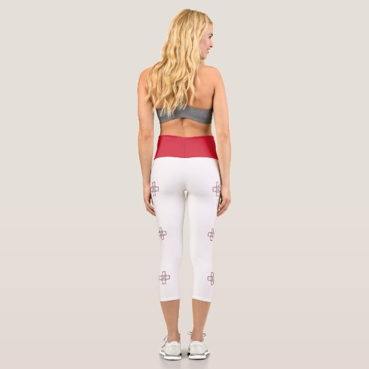 Leggings Capri Drapeau Malte (Verso)