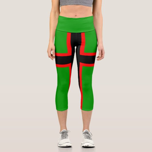 Leggings Capri Drapeau national de Carélie (Recto)