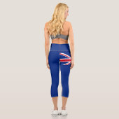 Leggings Capri Drapeau néo-zélandais (Verso)
