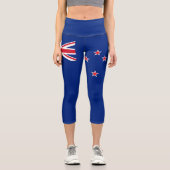 Leggings Capri Drapeau néo-zélandais (Recto)