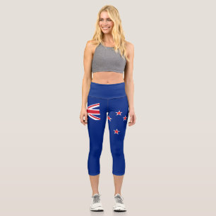 Leggings Capri Drapeau néo-zélandais