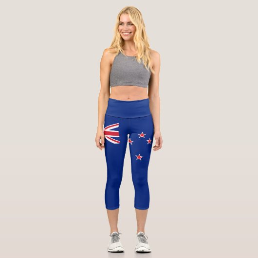Leggings Capri Drapeau néo-zélandais (Recto)