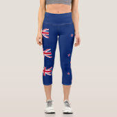Leggings Capri Drapeau néo-zélandais (Recto)