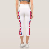 Leggings Capri Drapeau népalais (Verso)