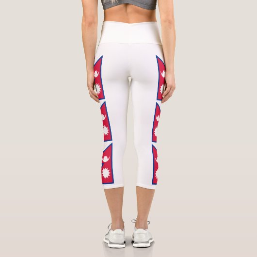 Leggings Capri Drapeau népalais (Verso)