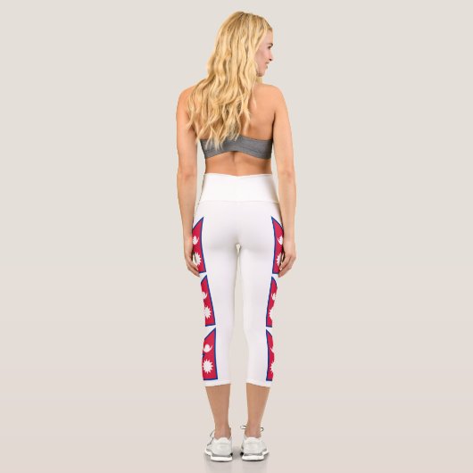 Leggings Capri Drapeau népalais (Verso)