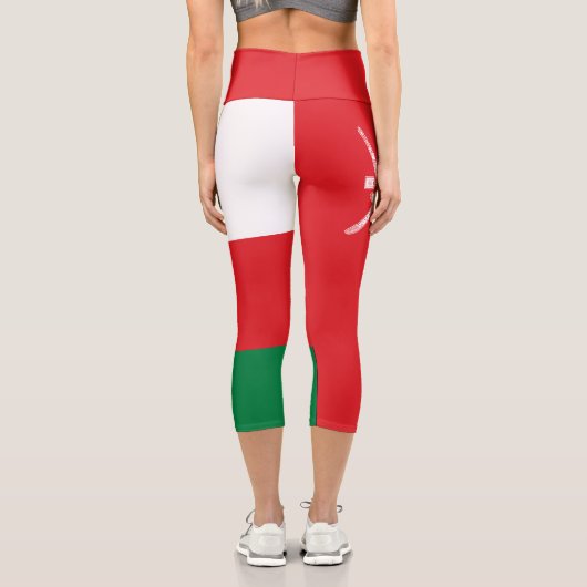Leggings Capri Drapeau Oman (Verso)