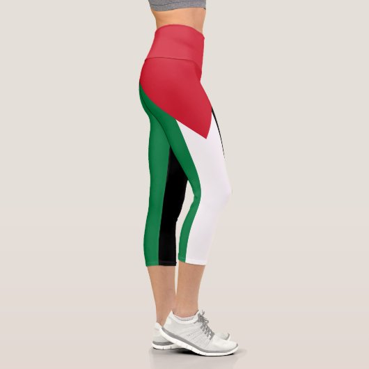 Leggings Capri Drapeau palestinien (Droite)