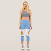 Leggings Capri Drapeau patriotique argentin (Recto)