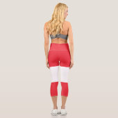 Leggings Capri Drapeau patriotique autrichien (Verso)