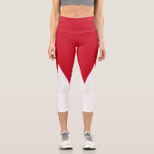 Leggings Capri Drapeau patriotique de Bahreïn (Recto)