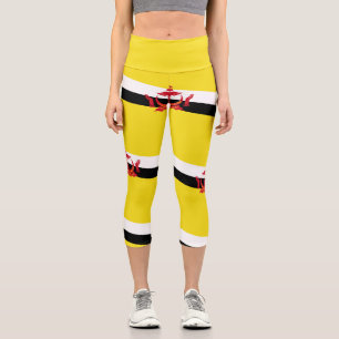Leggings Capri Drapeau patriotique de Brunei