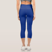 Leggings Capri Drapeau patriotique de la Barbade (Verso)
