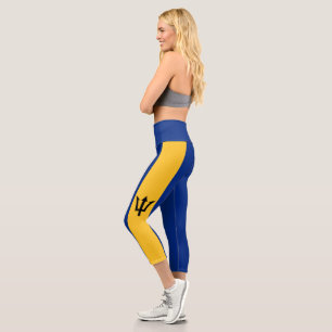 Leggings Capri Drapeau patriotique de la Barbade