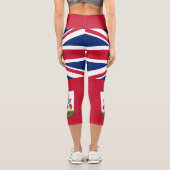 Leggings Capri Drapeau patriotique des Bermudes (Verso)