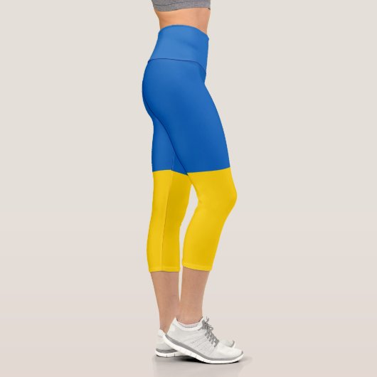 Leggings Capri Drapeau patriotique ukrainien (Droite)