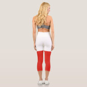 Leggings Capri Drapeau polonais (Verso)