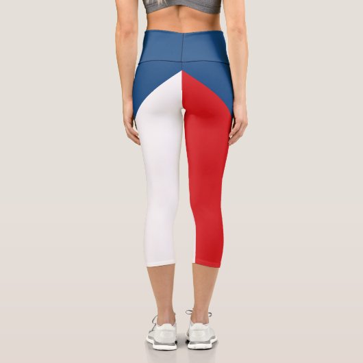 Leggings Capri Drapeau République tchèque (Verso)