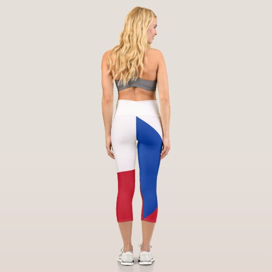 Leggings Capri Drapeau République tchèque (Verso)
