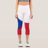 Leggings Capri Drapeau République tchèque (Recto)