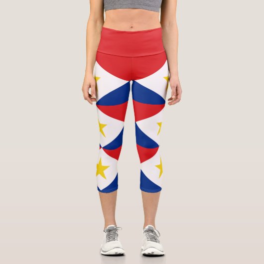 Leggings Capri Drapeau Saba (Recto)