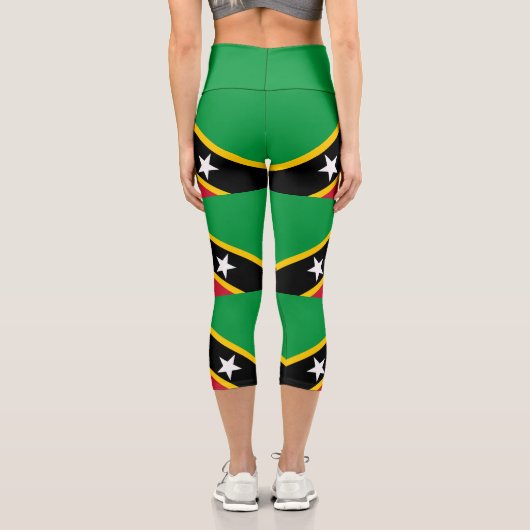 Leggings Capri Drapeau Saint-Kitts-et-Nevis (Verso)