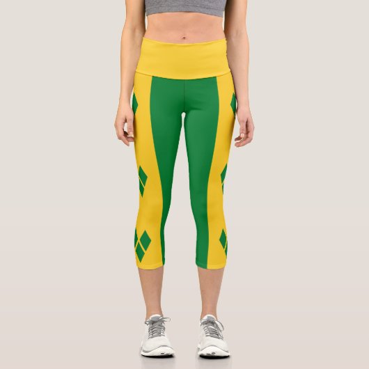 Leggings Capri Drapeau Saint-Vincent (Recto)