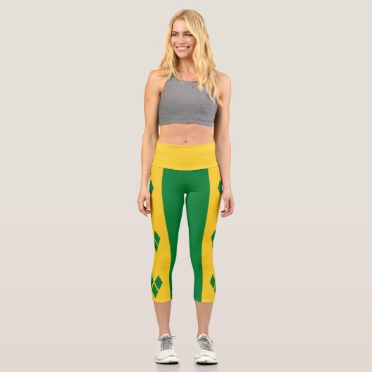 Leggings Capri Drapeau Saint-Vincent (Recto)