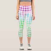Leggings Capri Drapeau super Eclectique Boho Abstrait Toric Pride (Recto)