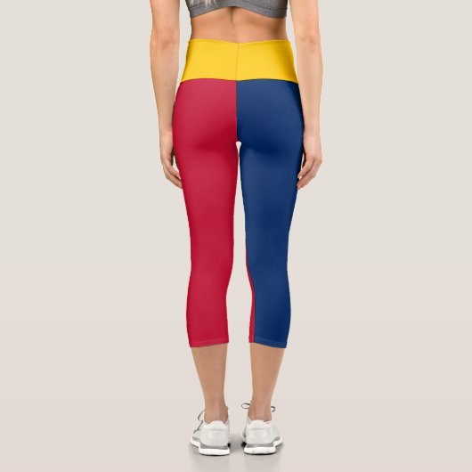 Leggings Capri Drapeau Tchad (Verso)