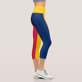 Leggings Capri Drapeau Tchad
