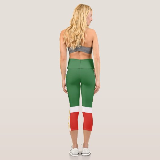 Leggings Capri Drapeau tchétchène (Verso)