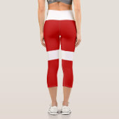 Leggings Capri Drapeau total du Danemark (Verso)