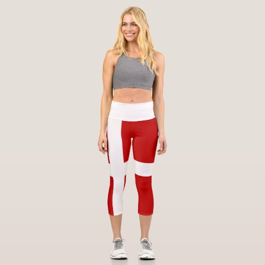 Leggings Capri Drapeau total du Danemark (Recto)