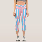 Leggings Capri Drapeau transgenre et communauté de fierté /drapea (Recto)