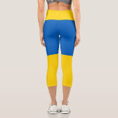 Leggings Capri Drapeau Ukraine (Verso)