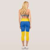 Leggings Capri Drapeau Ukraine (Verso)