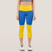 Leggings Capri Drapeau Ukraine (Recto)